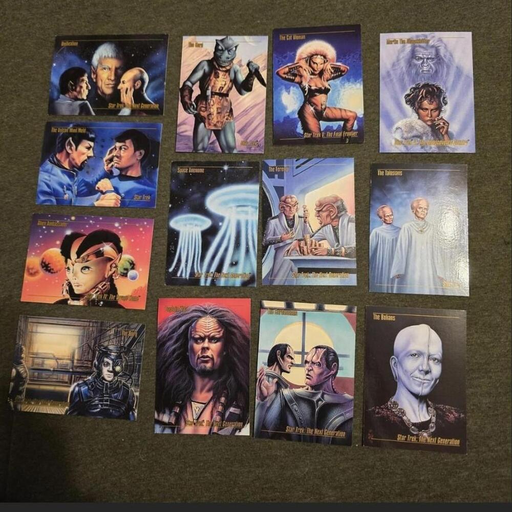 Star Trek Trading Card Lot Deep Space Nine Next Generation Vintage